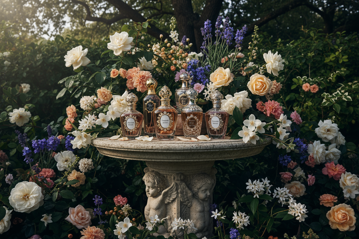 garden with elegant perfume 